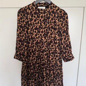 Leopard Print Midi Dress